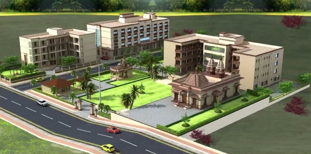 Campus master plan visualization for Rajal Bindal Sati Temple by The Vastukar